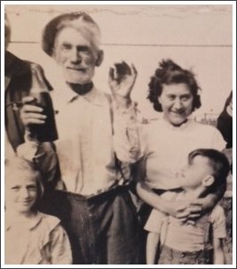 Sammy and Lillian Landry with family