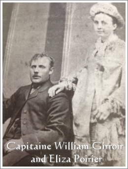 Portrait of Capitaine William Girroir and Eliza Poirier